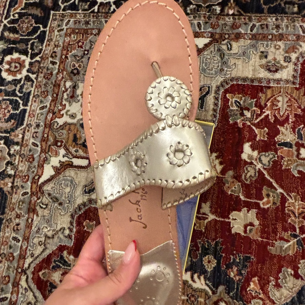 Jack Rogers Metallic Gold Sandals